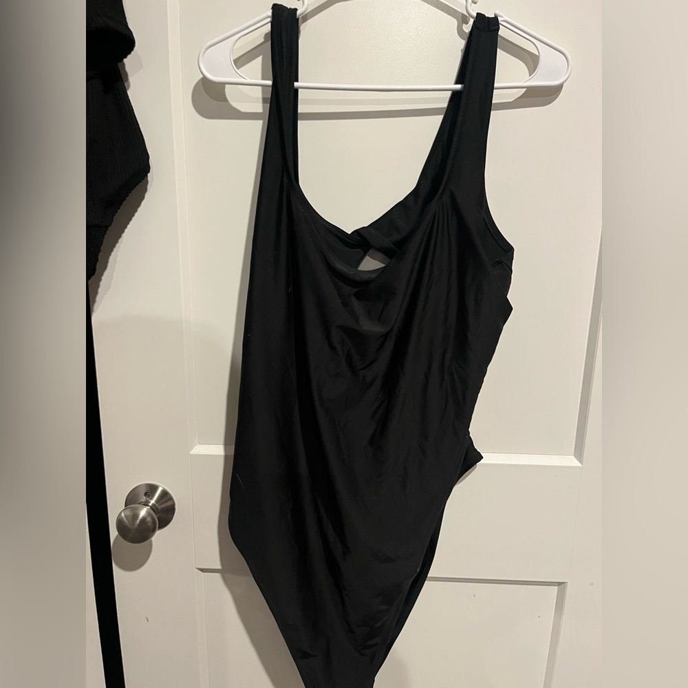 Black One-Piece Swimsuit